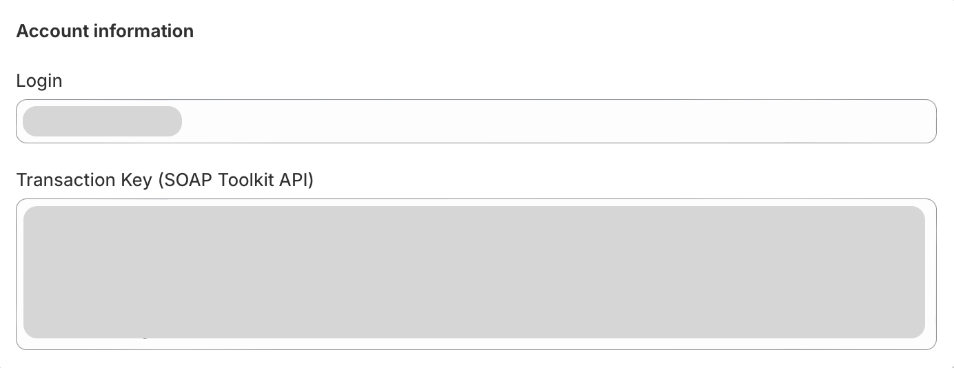 Account Information